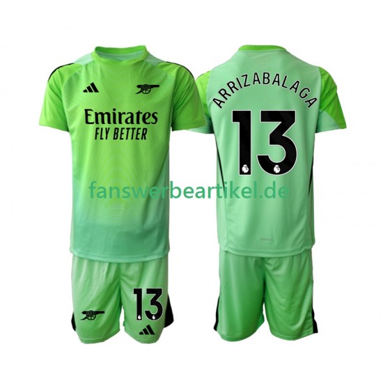 Kepa Arrizabalaga 13 Torwart Trikot Arsenal Kinder Auswärtsausrüstung 2025-2026 Kurzarm
