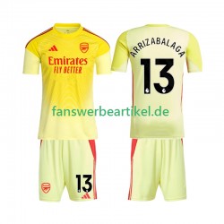 Kepa Arrizabalaga 13 Torwart Trikot Arsenal Kinder Heimausrüstung 2025-2026 Kurzarm