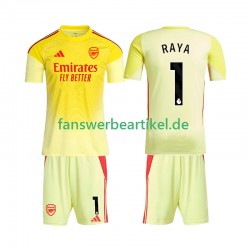 Raya 1 Torwart Trikot Arsenal Kinder Heimausrüstung 2025-2026 Kurzarm