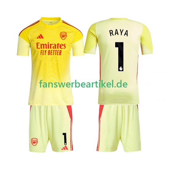 Raya 1 Torwart Trikot Arsenal Kinder Heimausrüstung 2025-2026 Kurzarm