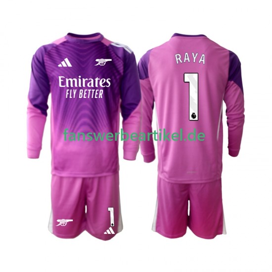Raya 1 Torwart Trikot Arsenal Kinder Ausweich ausrüstung 2025-2026 Langarm