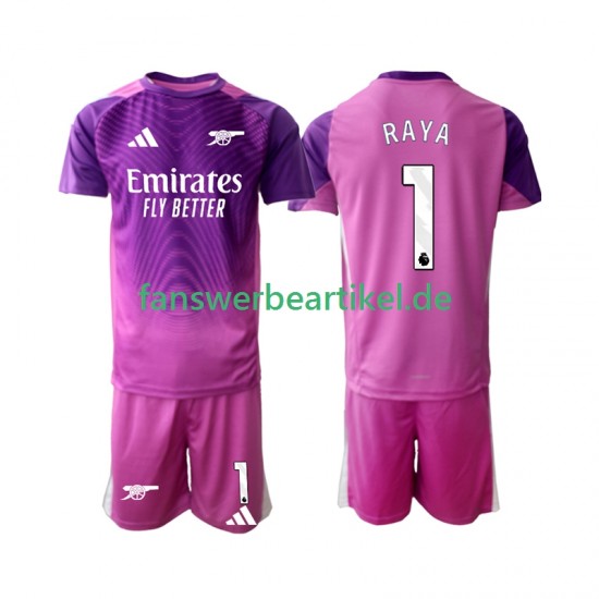 Raya 1 Torwart Trikot Arsenal Kinder Ausweich ausrüstung 2025-2026 Kurzarm