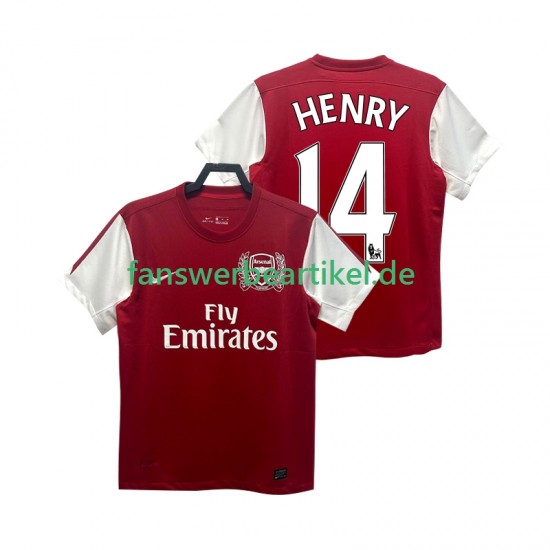 HENRY 14 Retro 2012 Trikot Arsenal Herren Heimausrüstung 2011 Kurzarm
