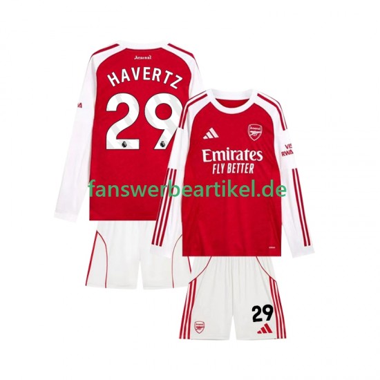 Kai Havertz 29 Trikot Arsenal Kinder Heimausrüstung 2025-2026 Langarm