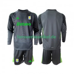 Torwart Trikot Aston Villa Kinder Heimausrüstung 2025-2026 Langarm