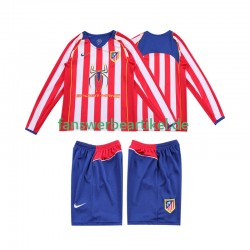 Retro 2005 Trikot Atlético Madrid Kinder Heimausrüstung 2004 Langarm