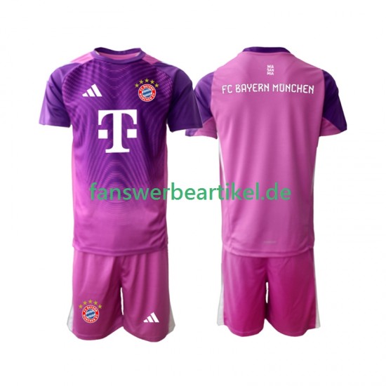 Torwart Trikot FC Bayern München Kinder Viertes ausrüstung 2025-2026 Kurzarm