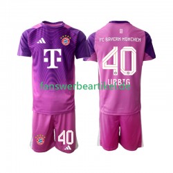 Jonas Urbig 40 Torwart Trikot FC Bayern München Kinder Viertes ausrüstung 2025-2026 Kurzarm