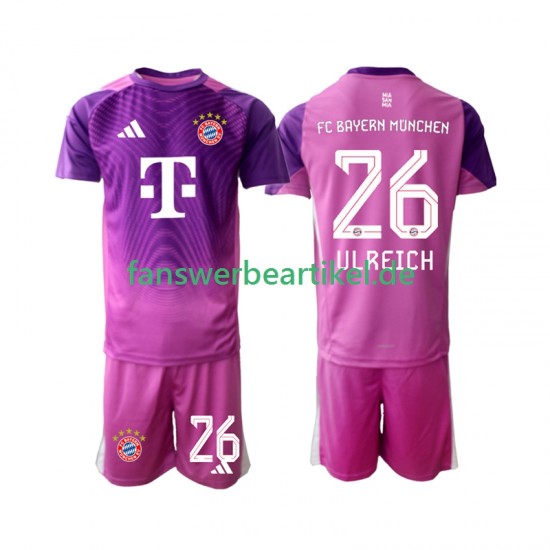 Sven Ulreich 26 Torwart Trikot FC Bayern München Kinder Viertes ausrüstung 2025-2026 Kurzarm