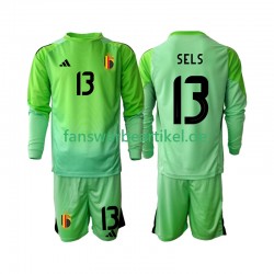 Matz Sels 13 Torwart Trikot Belgien Kinder Heimausrüstung 2025 Langarm