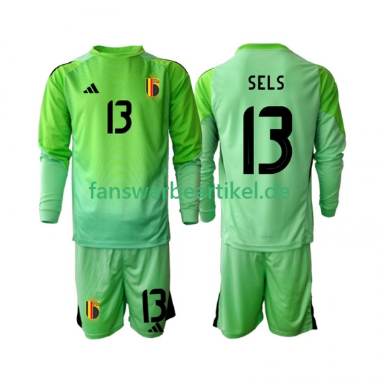 Matz Sels 13 Torwart Trikot Belgien Kinder Heimausrüstung 2025 Langarm