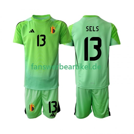 Matz Sels 13 Torwart Trikot Belgien Kinder Heimausrüstung 2025 Kurzarm