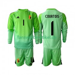 Thibaut Courtoi 1 Torwart Trikot Belgien Kinder Heimausrüstung 2025 Langarm