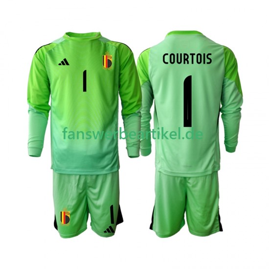 Thibaut Courtoi 1 Torwart Trikot Belgien Kinder Heimausrüstung 2025 Langarm