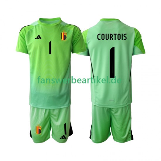 Thibaut Courtoi 1 Torwart Trikot Belgien Kinder Heimausrüstung 2025 Kurzarm