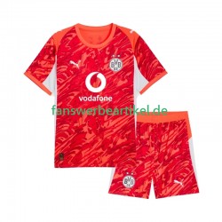 Torwart Trikot Borussia Dortmund Kinder Auswärtsausrüstung 2025-2026 Kurzarm
