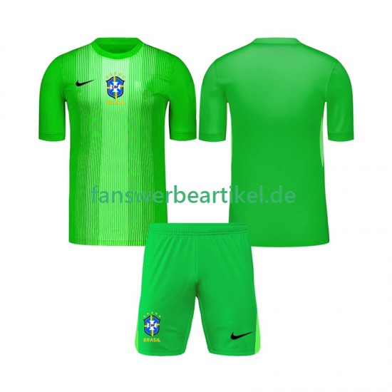Torwart Trikot Brasilien Kinder Heimausrüstung 2026 Kurzarm