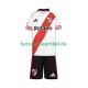 Trikot River Plate Kinder Heimausrüstung 2025-2026 Kurzarm