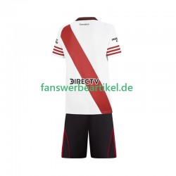 Trikot River Plate Kinder Heimausrüstung 2025-2026 Kurzarm