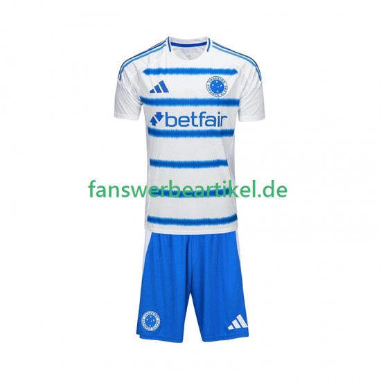 Cruzeiro Trikot Kinder Auswärtsausrüstung 2025-2026 Kurzarm