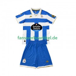 Deportivo La Coruna Trikot Kinder Heimausrüstung 2025-2026 Kurzarm