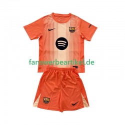 Torwart Trikot FC Barcelona Kinder Viertes ausrüstung 2025-2026 Kurzarm