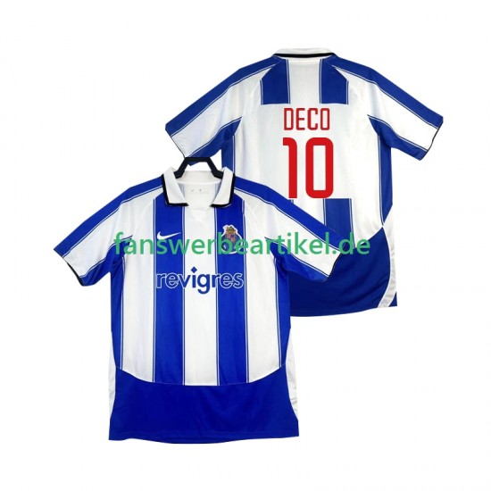 DECO 10 Retro 2003 Trikot FC Porto Herren Heimausrüstung 2004 Kurzarm