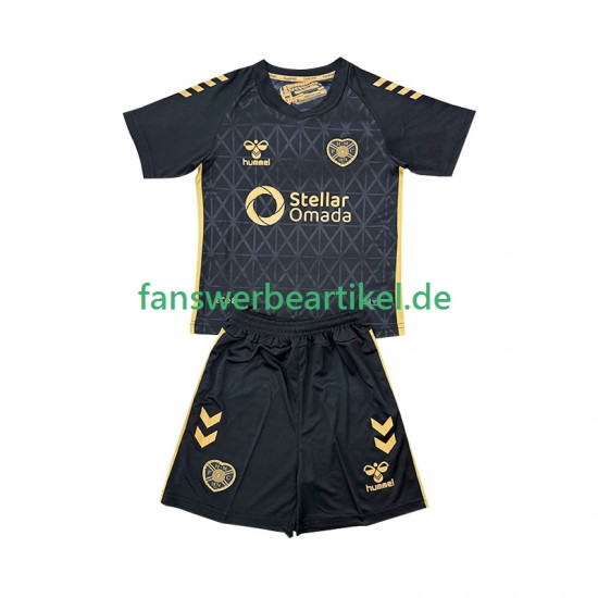 Hearts Trikot Kinder Ausweich ausrüstung 2025-2026 Kurzarm
