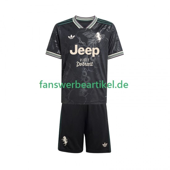 Trikot Juventus Turin Kinder Ausweich ausrüstung 2025-2026 Kurzarm