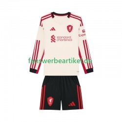 Trikot Liverpool Kinder Auswärtsausrüstung 2025-2026 Langarm