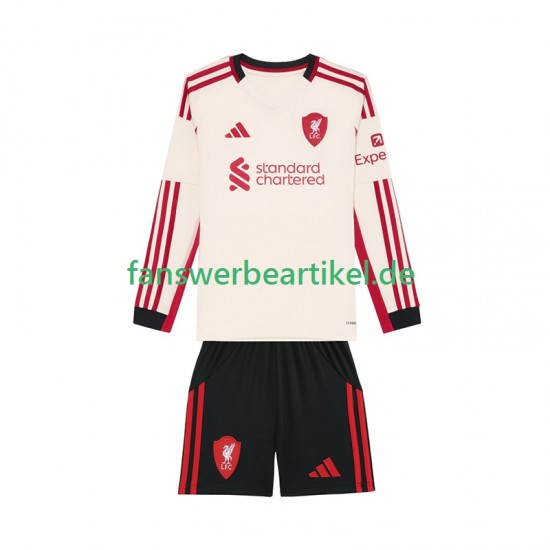 Trikot Liverpool Kinder Auswärtsausrüstung 2025-2026 Langarm