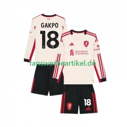 Gakpo 18 Trikot Liverpool Kinder Auswärtsausrüstung 2025-2026 Langarm