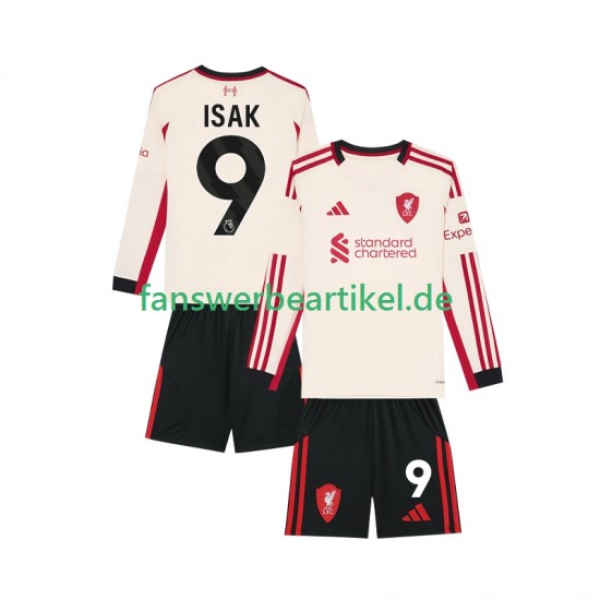 ISAK 9 Trikot Liverpool Kinder Auswärtsausrüstung 2025-2026 Langarm