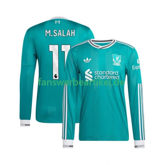 Mohamed Salah 11 Trikot Liverpool Herren Ausweich ausrüstung 2025-2026 Langarm