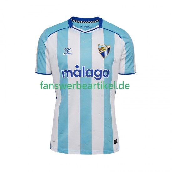Trikot Málaga CF Herren Heimausrüstung 2025-2026 Kurzarm