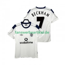 BECKHAM 7 Retro 2000 2001 Trikot Manchester United Herren Auswärtsausrüstung Kurzarm