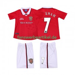 BECKHAM 7 Retro 2000 Trikot Manchester United Kinder Heimausrüstung 1999 Kurzarm