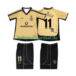 GIGGS 11 Anniversary Football Shirt 2001 2002 Manchester United Kinder Ausweich ausrüstung Kurzarm