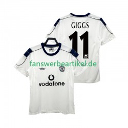 GIGGS 11 Retro 2000 2001 Trikot Manchester United Herren Auswärtsausrüstung Kurzarm
