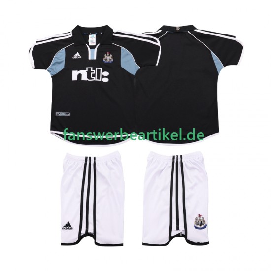 Retro 2000 2001 Trikot Newcastle United Kinder Auswärtsausrüstung Kurzarm
