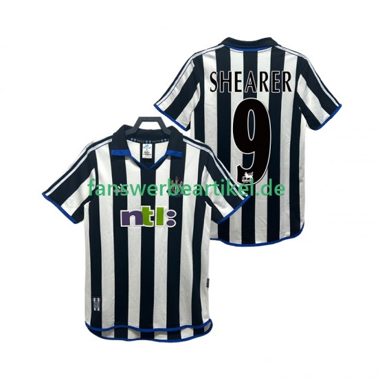 SHEARER 9 Retro 2000 2001 Trikot Newcastle United Herren Heimausrüstung Kurzarm