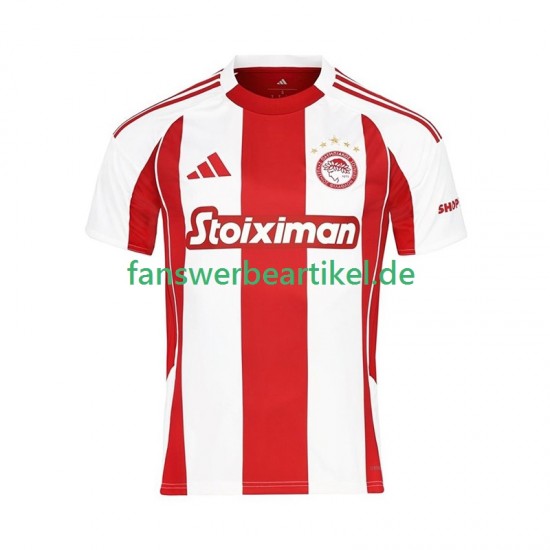 Trikot Olympiacos Herren Heimausrüstung 2025-2026 Kurzarm