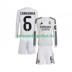Camavinga 6 Trikot Real Madrid Kinder Heimausrüstung 2025-2026 Langarm