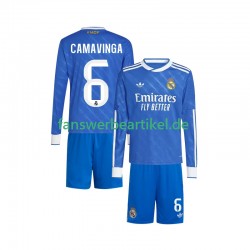 Camavinga 6 Trikot Real Madrid Kinder Ausweich ausrüstung 2025-2026 Langarm