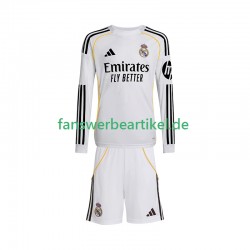 Trikot Real Madrid Kinder Heimausrüstung 2025-2026 Langarm