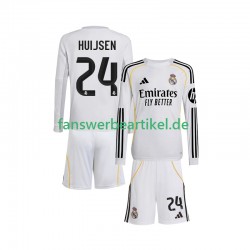 Huijsen 24 Trikot Real Madrid Kinder Heimausrüstung 2025-2026 Langarm