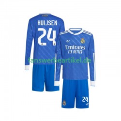 Huijsen 24 Trikot Real Madrid Kinder Ausweich ausrüstung 2025-2026 Langarm