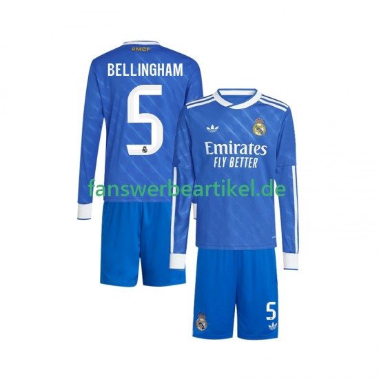 Jude Bellingham 5 Trikot Real Madrid Kinder Ausweich ausrüstung 2025-2026 Langarm