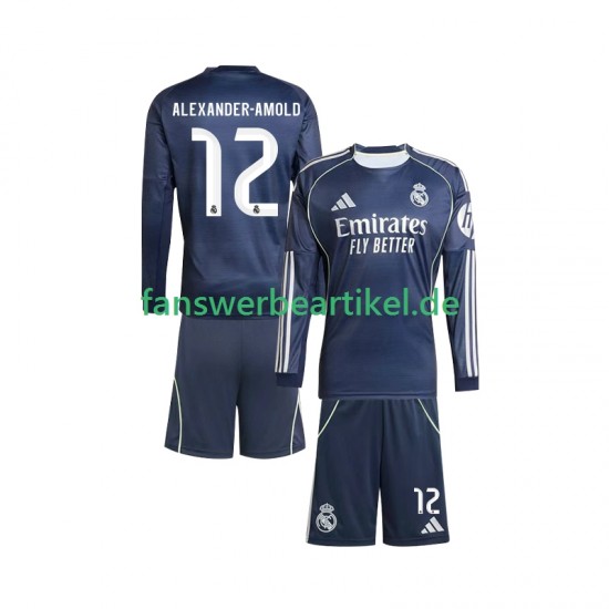 Trent Alexander-Arnold 12 Trikot Real Madrid Kinder Auswärtsausrüstung 2025-2026 Langarm