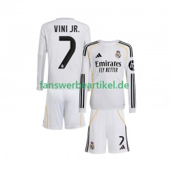 Vinicius Junior 7 Trikot Real Madrid Kinder Heimausrüstung 2025-2026 Langarm